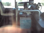 Signs on farebox: "There is a solution ? JESUS"
There is a solution. Stop hiring invisible Jesus freaks to drive buses.