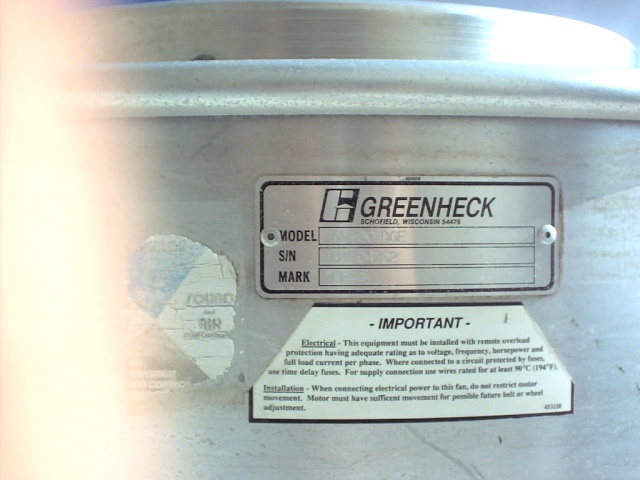 For when not just ANY heck will do - GREENHECK.