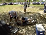 And then there was wrestling in the dirt...