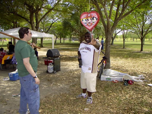 But this pinata's about to get far worse than muddy. Some people did not want to see it destroyed, due to the awesomeness of the Powerpuff Girls, but then...