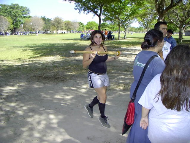 The happy kendo stick dance