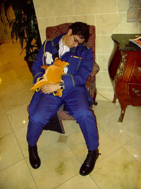 Juan, caught napping