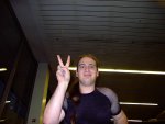 August 02 2004 18:36:15. - Delayed, stuck in a strange city, weird looking, and happy.