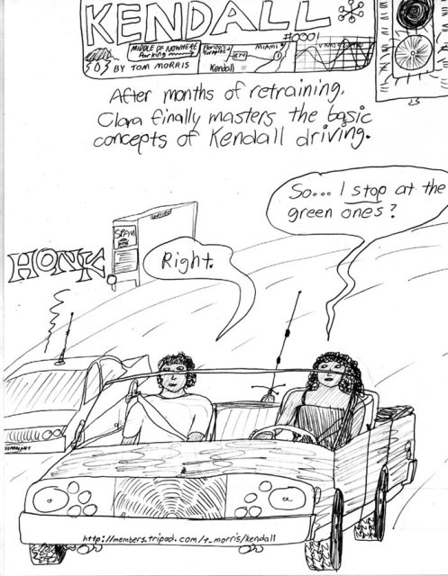 The first Kendall!. This is indeed standard traffic light protocol in Kendall.
