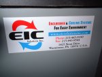 Label on the a/c'd cabinet for the translator