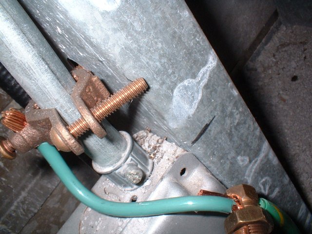 More ghetto... grounding.

This is Motorola's. Not ours. Ours is done RIGHT.