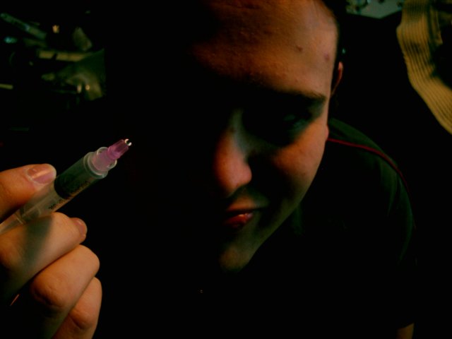 The fact that Ink Products (, inc?) supplies actual hypodermic style syringes with their inkjet refill kits amuses me muchly.