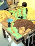 Cereal landscape, close-up