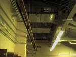 Ceiling of locker room - the performers used parts of this area as dressing rooms