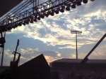 Sunset -- this picture was taken while governor Jeb Bush was on stage giving a speech! Of course, I like sunsets MUCH better than Jeb Bush, hence, *snap*
